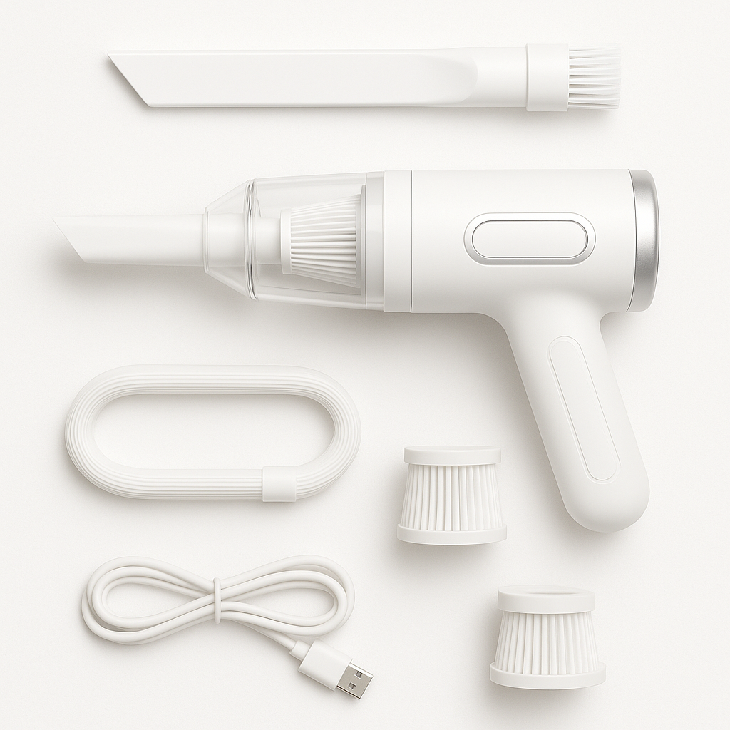 AutoHaven JetX Turbo | 29000Pa Wireless Car Vacuum Cleaner - Compact & Powerful